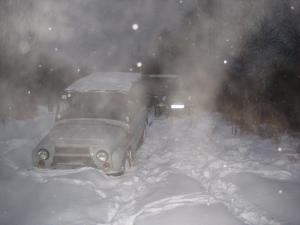 опять попали в яму, Муромцево ноябрь 2010г